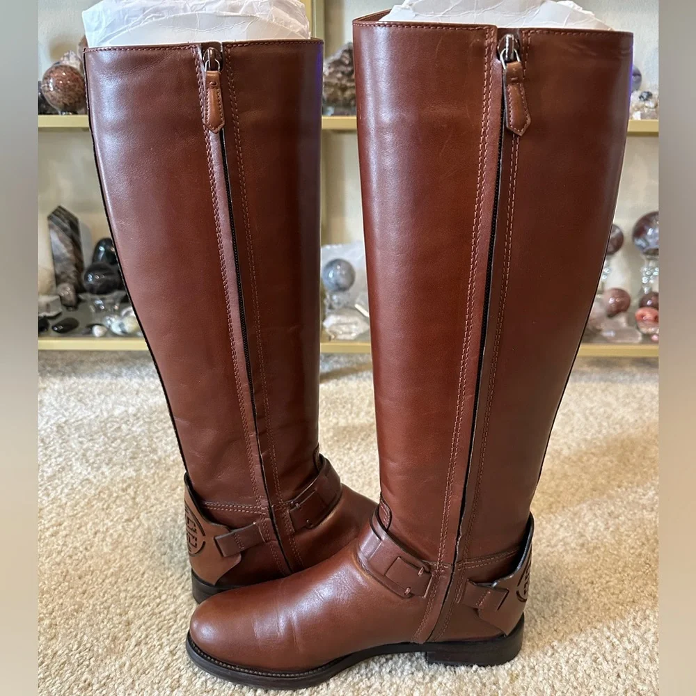 Tory Burch Leather Riding Boot